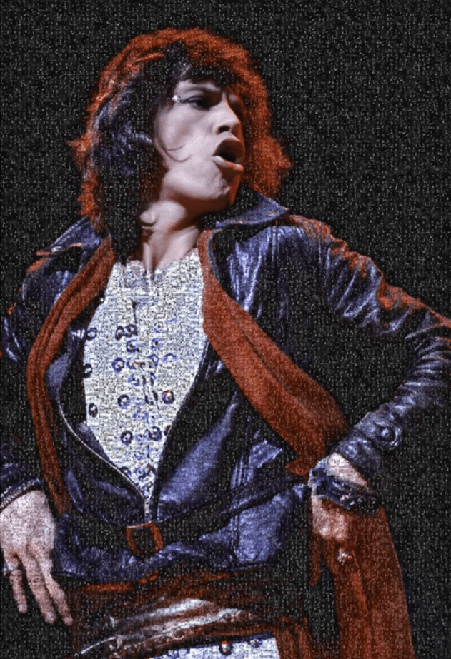 Rock mosaic photograph from Lynn Goldsmith's gallery